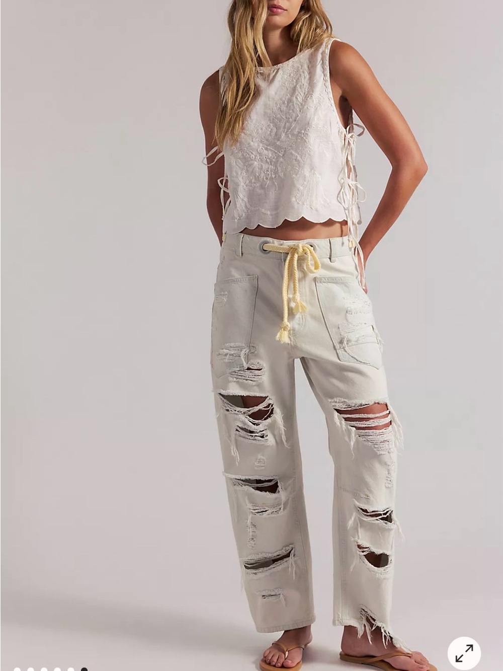 We The Free People Moxie Pull-On Barrel Jeans